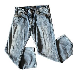 Mens Silver Zac Jeans - W34 L30 - 100% Cotton